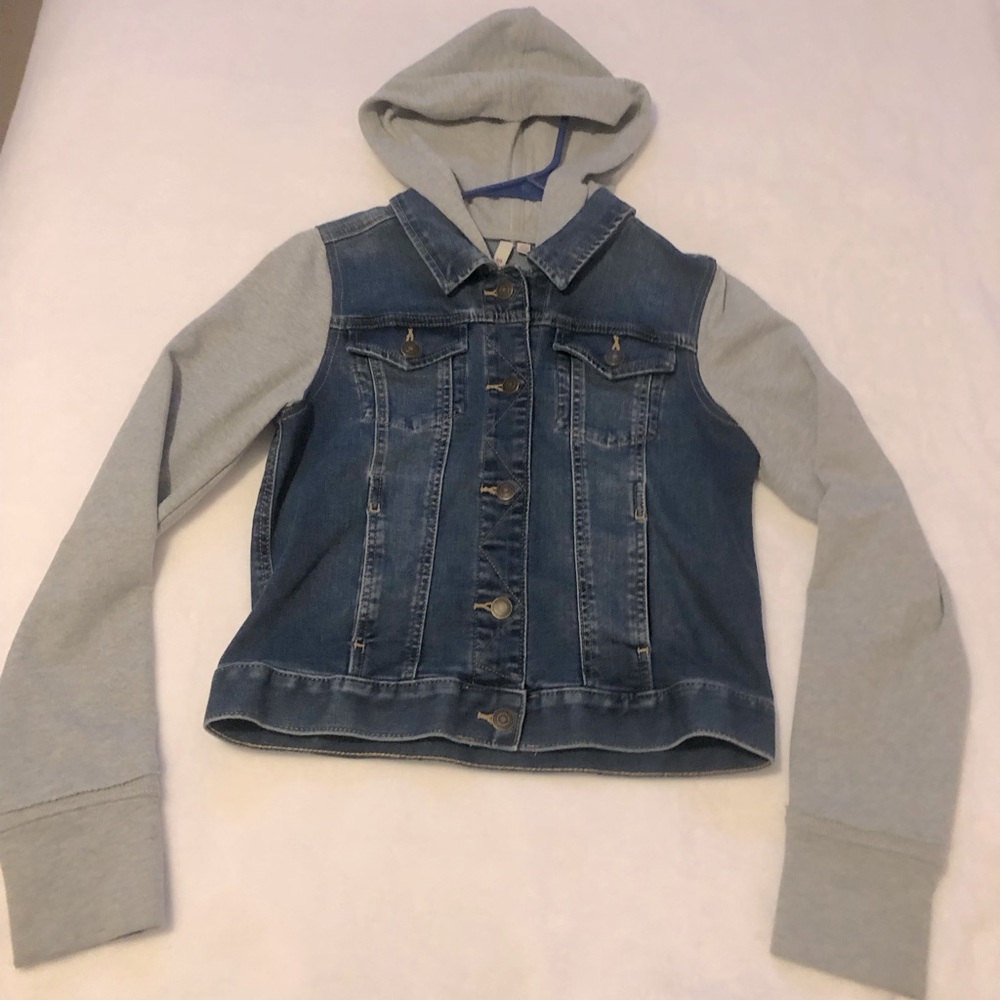 *3 for $15* SO ~ Hoodie Jean Jacket ~ big girls XL 14-16